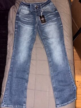 Women’s Boot Cut Jeans - Light Blue Wash